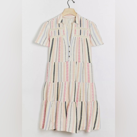 anthropologie GEORGINA tiered dress - Picture 3 of 10